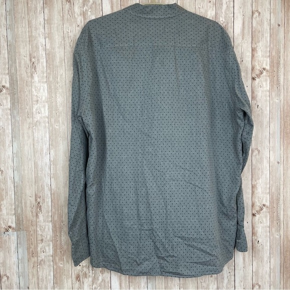 Ermenegildo Zegna Polka Dot Print Long Sleeve Button Front Shirt Size XXL Men - Picture 6 of 10